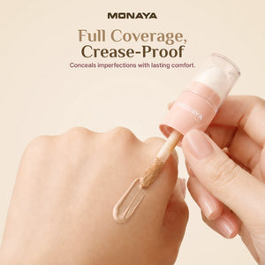 Full Cover Concealer – Long-Wear Matte Finish Liquid Concealer for Dark Circles & Blemishes – Waterproof, Crease-Proof & Vegan Formula - C005