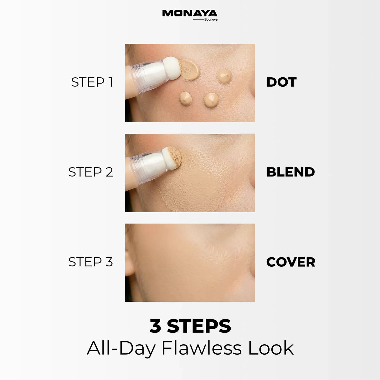 Full Cover Concealer – Waterproof Liquid Concealer for Dark Circles and Blemishes - C006