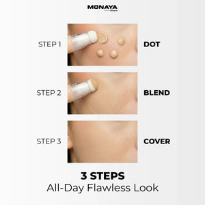 Full Cover Concealer – Waterproof Liquid Concealer for Dark Circles and Blemishes - C006