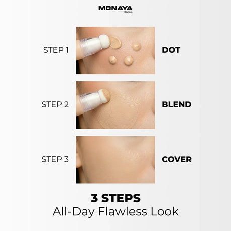 Full Cover Concealer – Waterproof Liquid Concealer for Dark Circles and Blemishes - C006