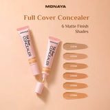 Full Cover Concealer – Waterproof Liquid Concealer for Dark Circles and Blemishes - C006