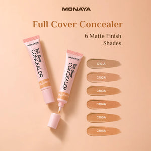 Full Cover Concealer – Waterproof Liquid Concealer for Dark Circles and Blemishes - C006