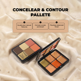 3-in-1 Face Palette – Blush, Contour & Concealer in One Compact, Smooth Creamy Formula – C008