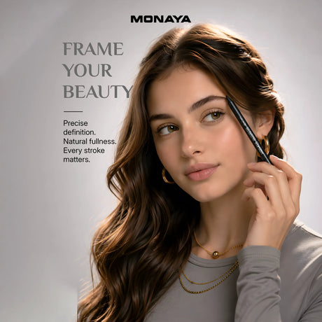 Black Kohl Eyeliner Pencil – Ultra Smooth, Smudge-Proof Eye Pencil for Intense Definition - E001