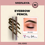 EYEBROW Pencil, Smudge-proof Chocolate Brown Eye Brow Pencil | Brow Pencil and Brush Combo | High Definition Waterproof  - E002