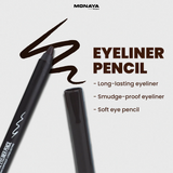 Monaya E003 Brown Kohl Eyeliner Pencil – Ultra-Smooth, Long-Lasting Eye Pencil for Bold Definition, Smudge-Proof & Easy-Glide Formula