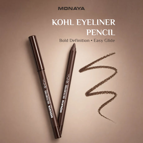 Brown Kohl Eyeliner Pencil – Ultra-Smooth, Long-Lasting Eye Pencil for Bold Definition - E003