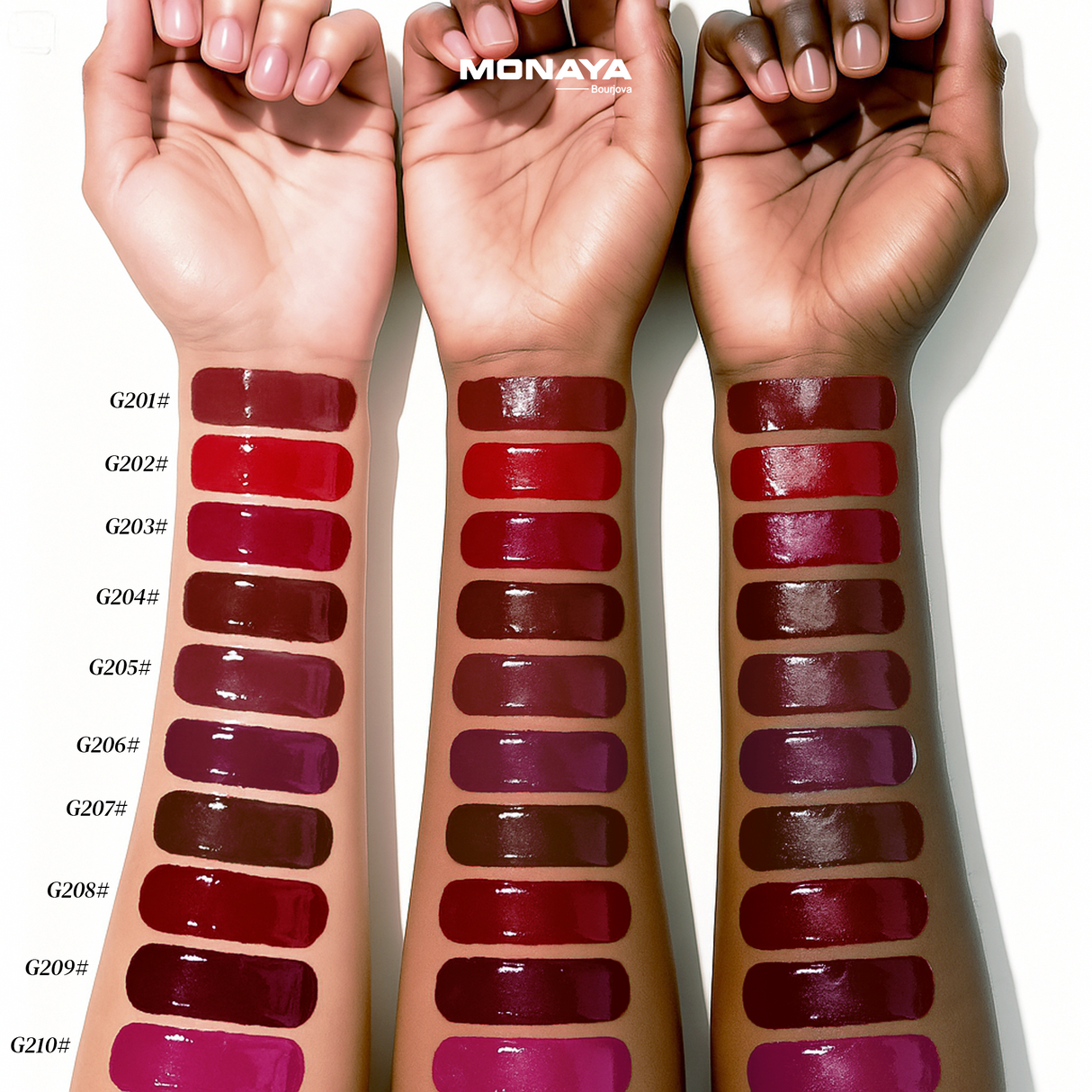 Monaya G002 Long-Wear Colored Tint Lip Gloss Candy Wrap Rich Color Lip Gloss-Hydrate & Volumize-Cruelty-Free