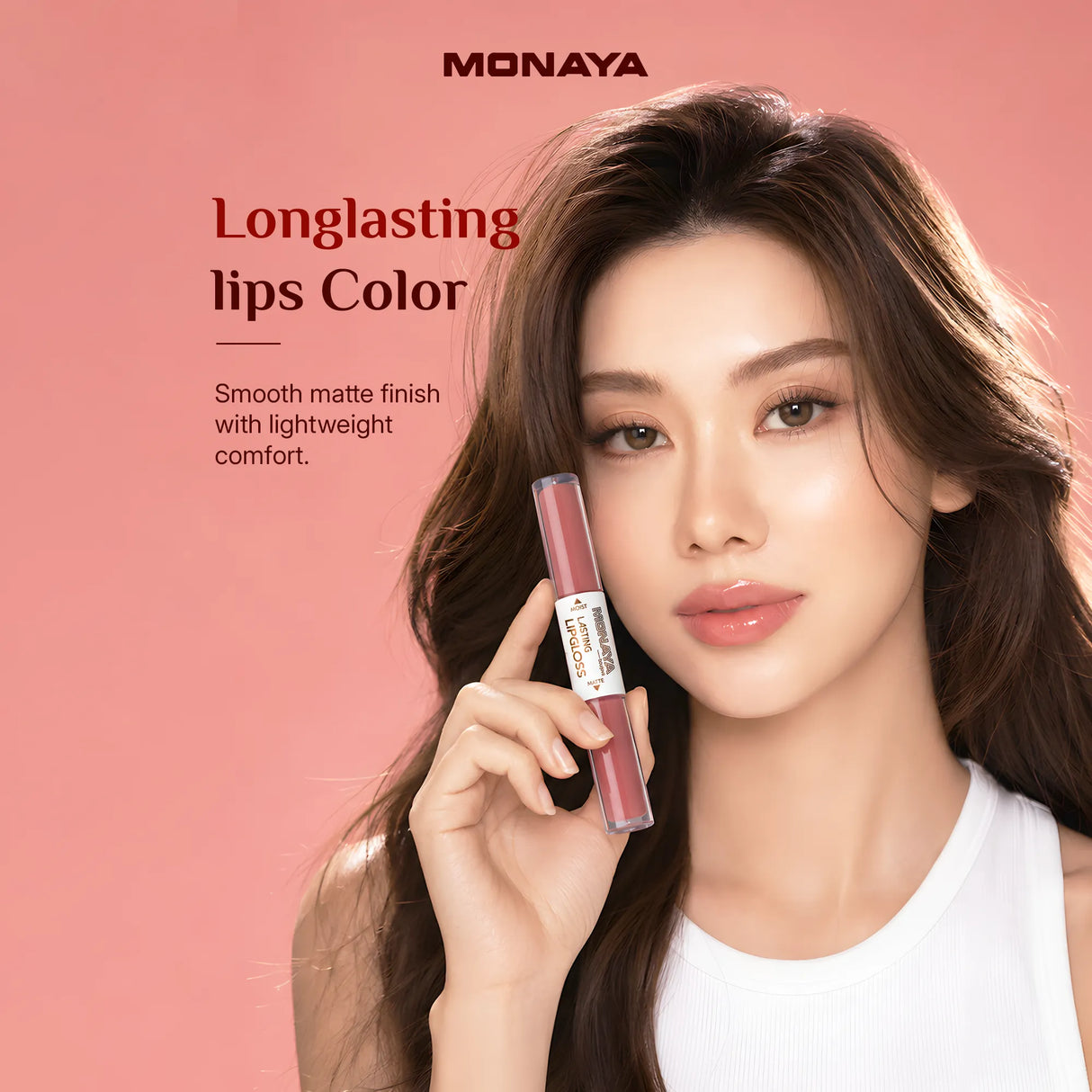 Matte & Moist Lasting Lip Gloss – Comfortable Matte Finish, Smooth & Lightweight - G004
