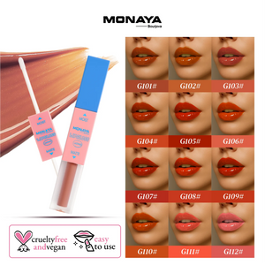 Velvet Touch Matte Lip Gloss, Rich Matte Finish, Long-Lasting - 12 Shades - G010