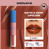 Velvet Touch Matte Lip Gloss, Rich Matte Finish, Long-Lasting - 12 Shades - G010