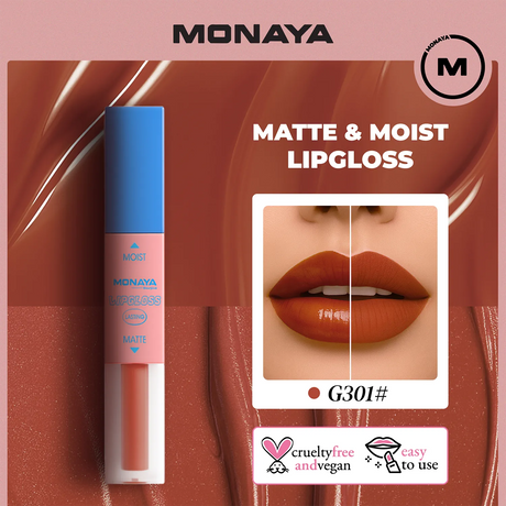 Velvet Touch Matte Lip Gloss, Rich Matte Finish, Long-Lasting - 12 Shades - G010