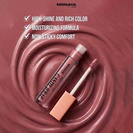 Candy Wrap Lip Gloss, 12 Shades, High Shine & Moisturizing, 4.5ml - G012