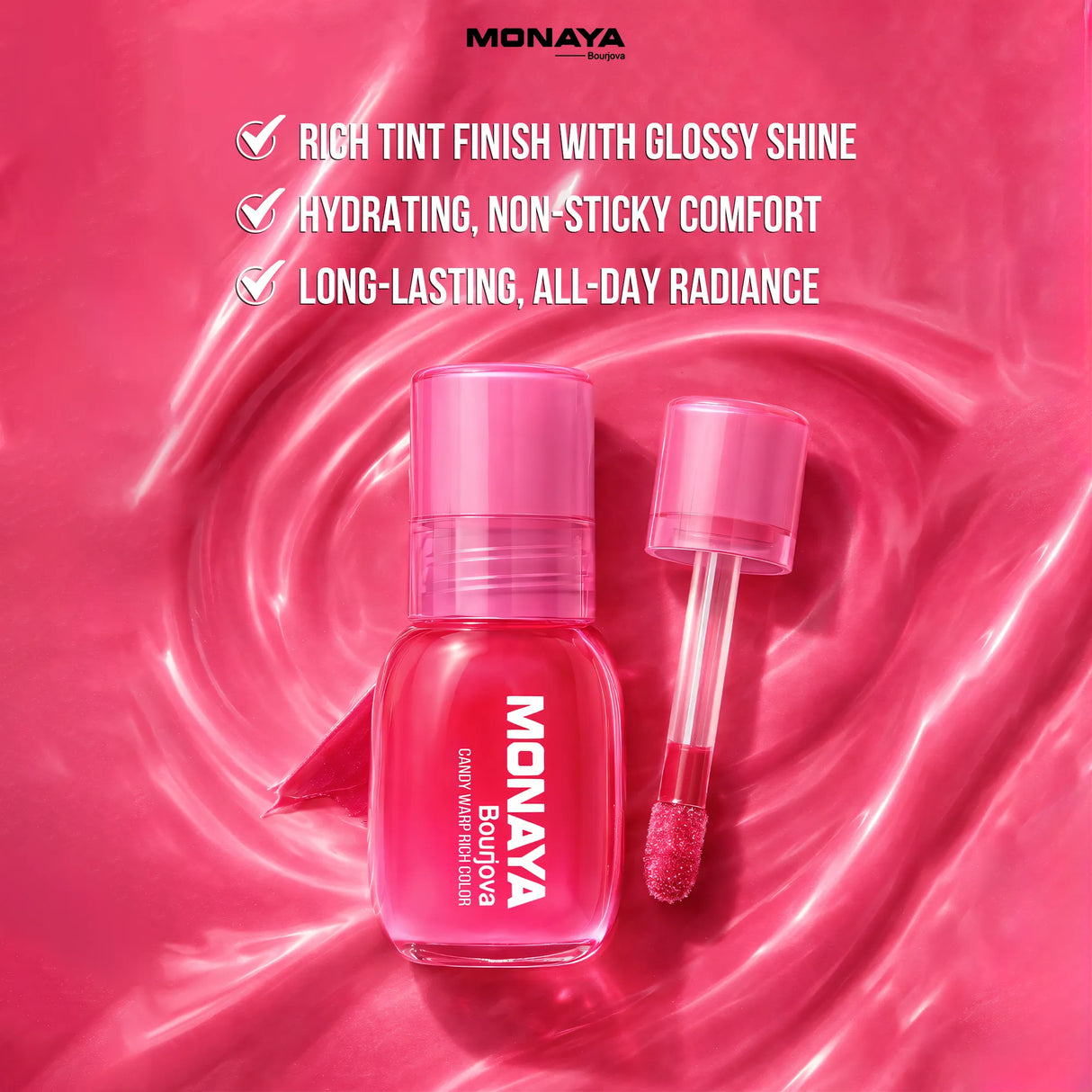 Candy Wrap Rich Color Lip Tint – High Shine, Moisturizing, Long-Lasting - G016