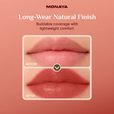 Long Wear Colored Lip Tint – Lightweight Buildable Coverage, Natural Finish, Smudge-Proof, Vegan & Cruelty-Free Lip Tint - G019
