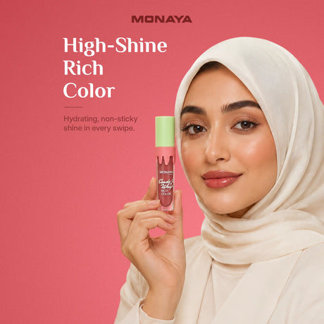 Candy Warp Rich Color Lip Gloss – Hydrating High Shine Non-Sticky Lip Gloss Set, Long-Lasting Moisturizing Lip Makeup - G021