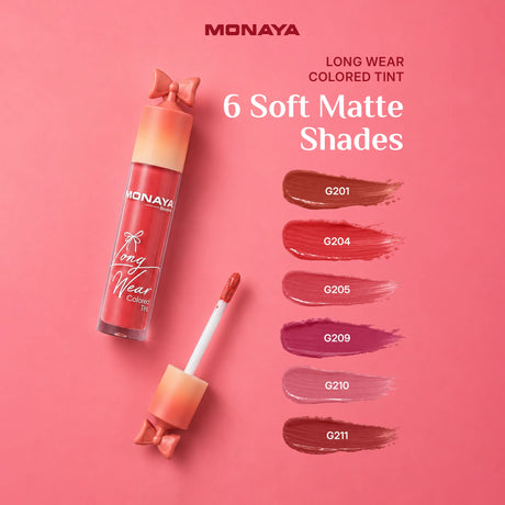Long Wear Colored Tint – Soft Matte Finish for Naturally Beautiful Lips, Waterproof Long-Lasting Formula with Rich Color Payoff, Lightweight Comfortable Wear for Up to 12 Hours - G024
