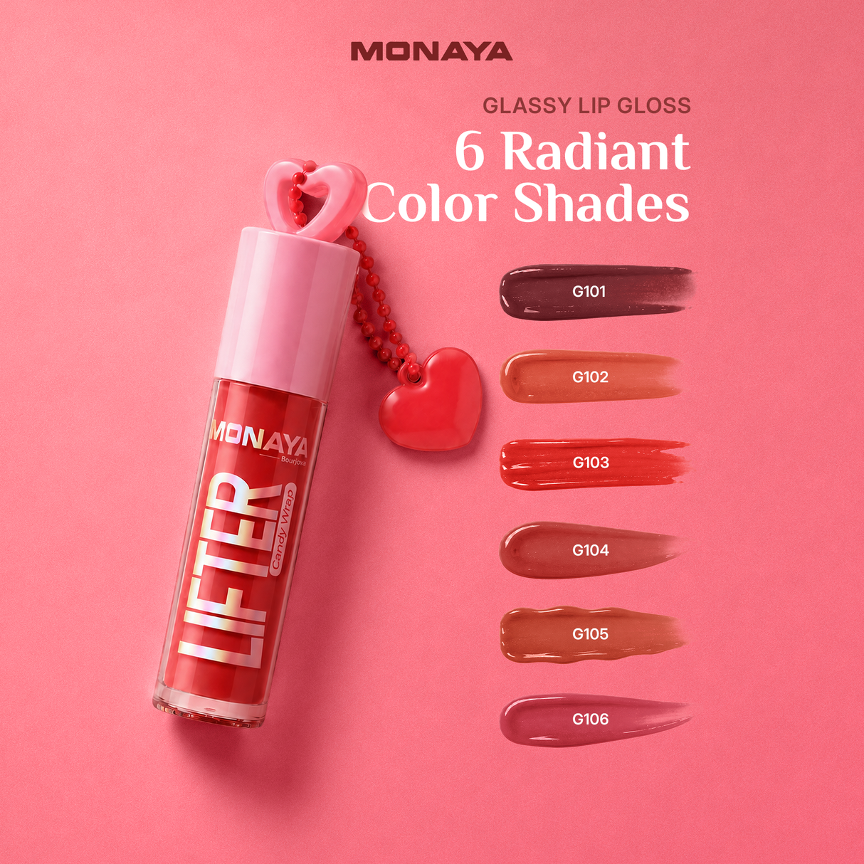 High-Shine Lip Gloss – Rich Sheer Color, Lightweight, All-Day Hydration - G029