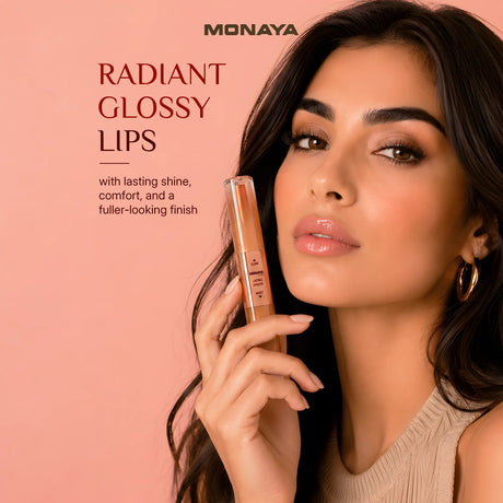 Lasting Lip Gloss – 6 Shades High-Shine Non-Sticky Lipgloss | Long-Lasting Hydrating Formula for Smooth Glossy Lips - G030
