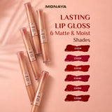 Lasting Lip Gloss – 6 Shades High-Shine Non-Sticky Lipgloss | Long-Lasting Hydrating Formula for Smooth Glossy Lips - G030
