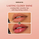 Lasting Lip Gloss – 6 Shades High-Shine Non-Sticky Lipgloss | Long-Lasting Hydrating Formula for Smooth Glossy Lips - G030