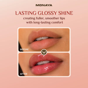 Lasting Lip Gloss – 6 Shades High-Shine Non-Sticky Lipgloss | Long-Lasting Hydrating Formula for Smooth Glossy Lips - G030
