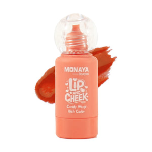 Lip & Cheek Candy Wrap Rich Color – 6 Shades | Multi-Use Cream Blush & Lip Tint | Long-Lasting Natural Flush with Hydrating Blend - G036