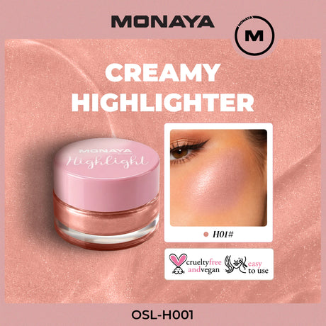 Glowstick Highlight – Liquid-to-Cream Highlighter for Natural & Glass Skin Glow, Long-Lasting - H001