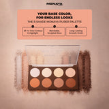 Shape & Glow Face Palette, Bronzer & Sculpting Powder - All-in-One - 8 Shades - HC001