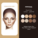 Monaya Shape & Glow Face Palette, 8 Shades, OSL-HC001