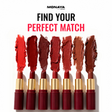 Monaya L002 Longlasting Lipstick,Full Coverage, Moisturizing Matte Finish, Perfect for All Skin Types