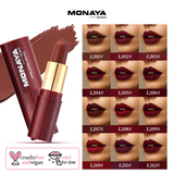 Monaya L002 Longlasting Lipstick,Full Coverage, Moisturizing Matte Finish, Perfect for All Skin Types