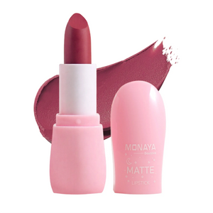 Matte Lipstick, Velvet Finish, Moisturizing Matte Finish - 6 Shades - L006