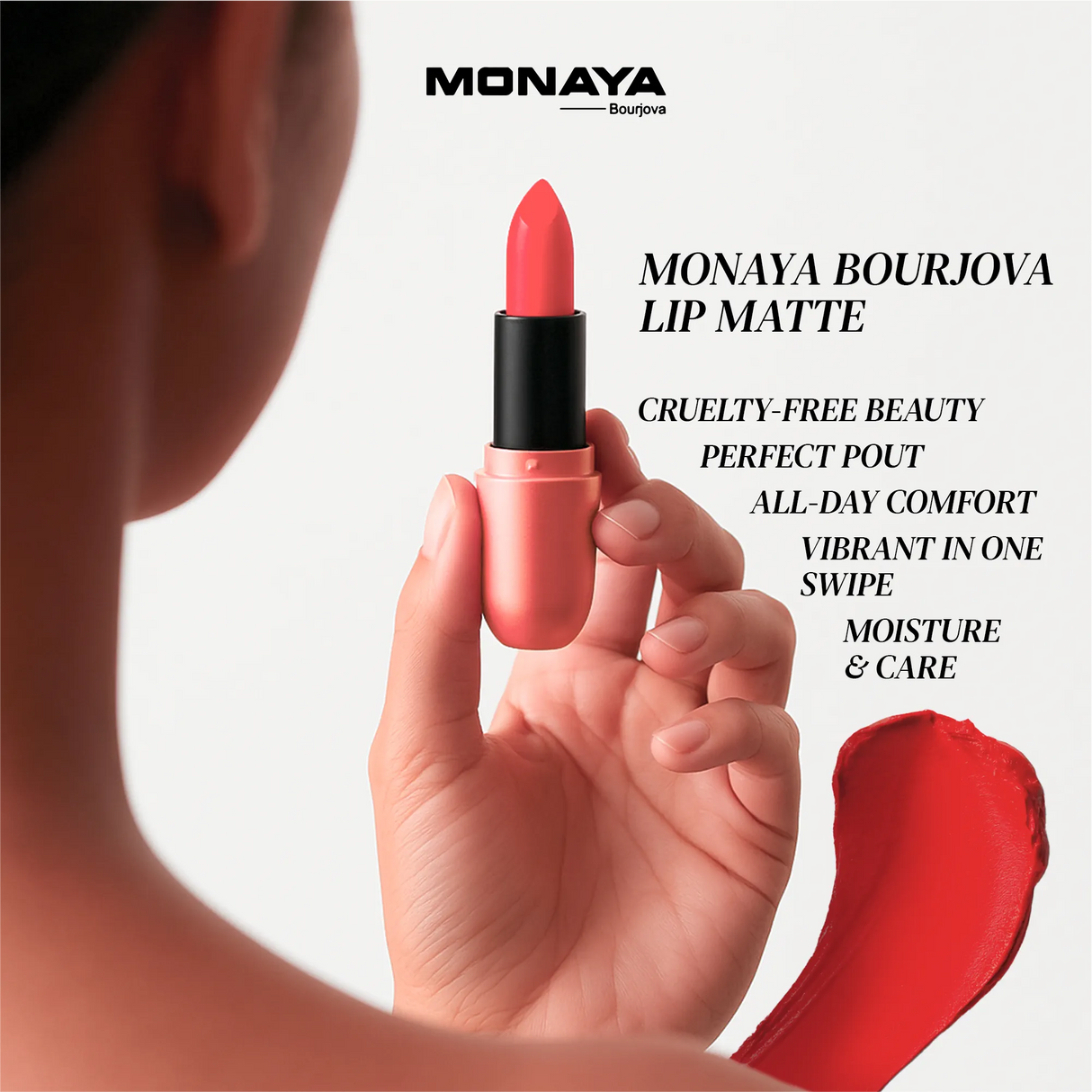 Velvet Touch Matte Lipstick, Hydrating Satin Lipstick - 12 Shades - L007