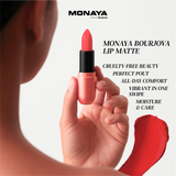 Velvet Touch Matte Lipstick, Hydrating Satin Lipstick - 12 Shades - L007