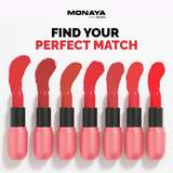 Velvet Touch Matte Lipstick, Hydrating Satin Lipstick - 12 Shades - L007