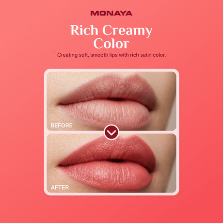 Creamy Matte Lipstick, High Coverage, 12 Shades - L010