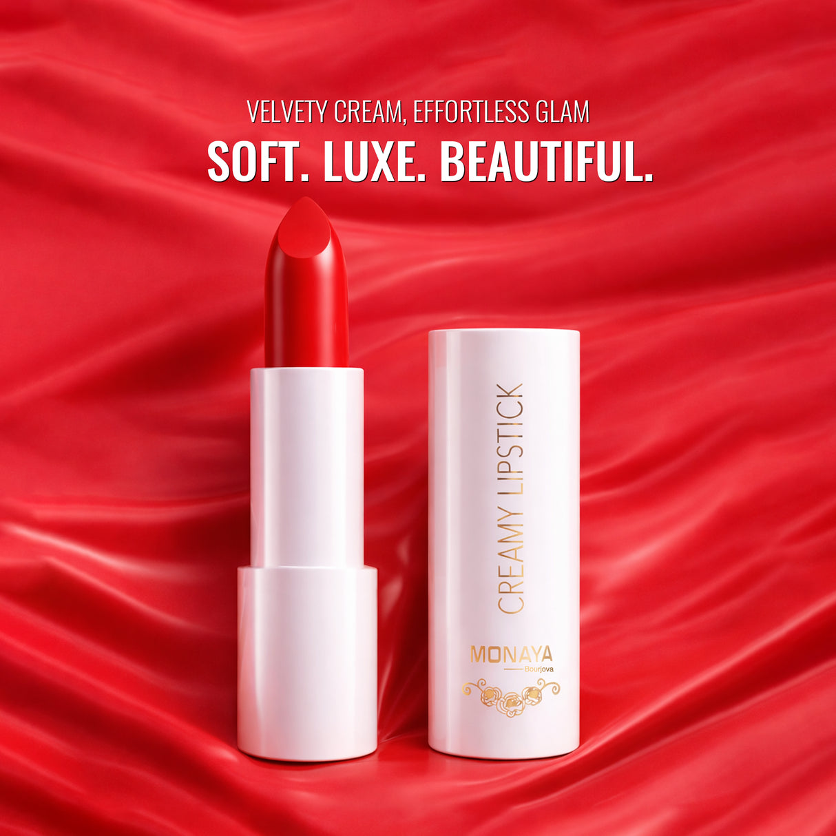 Velvet Cream Lipstick, Hydrating & Long-lasting, 12 Shades - L011