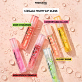 Watermelon Fruit Lip Gloss - Natural Glossy Finish, Nourishing Lip Oil – LO002