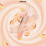 Peach Fruit Lip Gloss - Natural Glossy Finish, Nourishing Lip Oil – LO002
