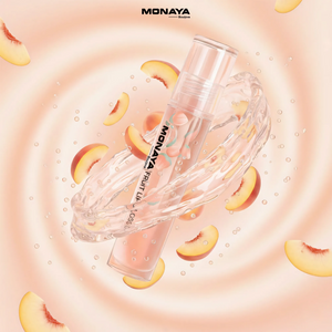 Peach Fruit Lip Gloss - Natural Glossy Finish, Nourishing Lip Oil – LO002