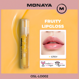 Orange Fruit Lip Gloss - Natural Glossy Finish, Nourishing Lip Oil – LO002