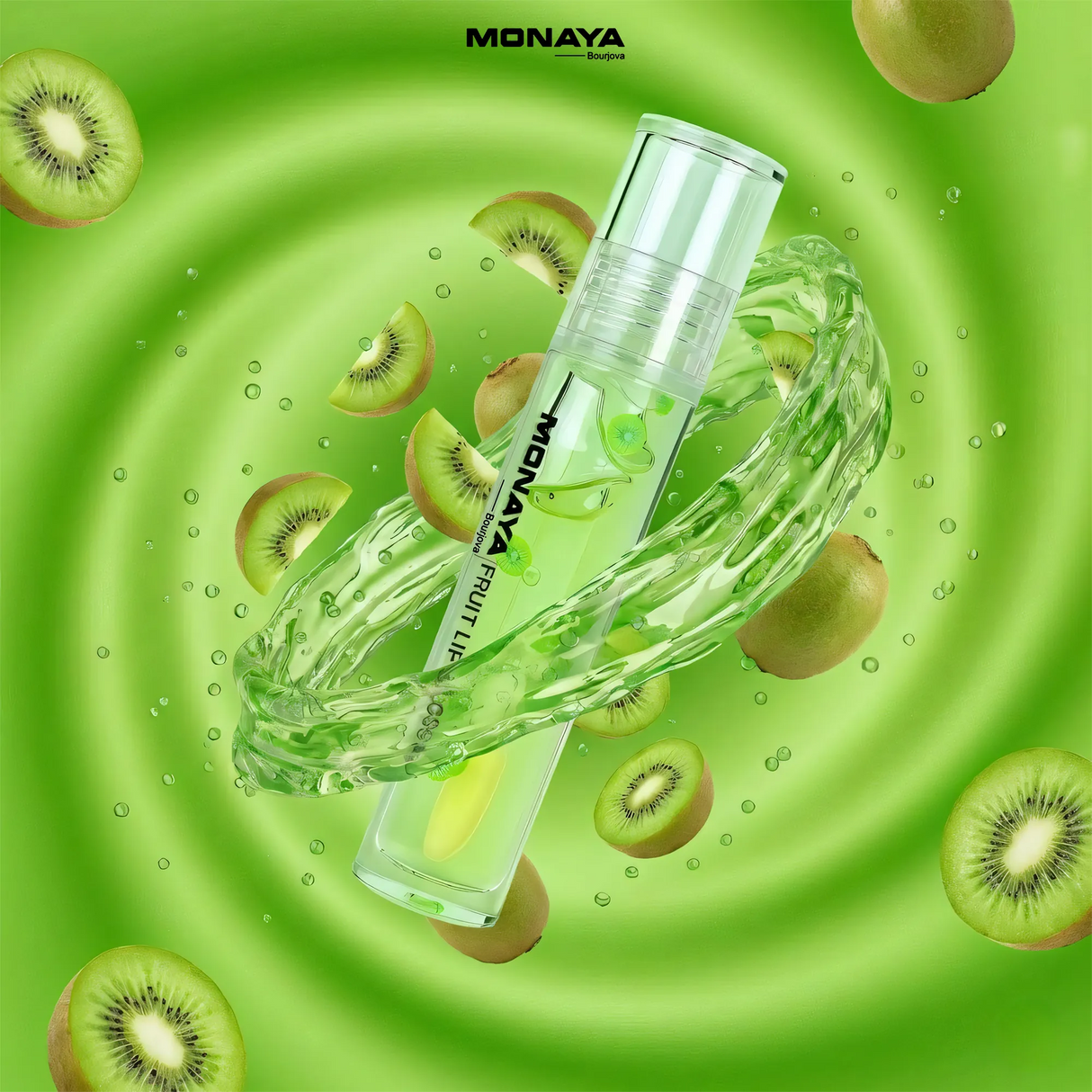 Kiwi Fruit Lip Gloss - Natural Glossy Finish, Nourishing Lip Oil – LO002