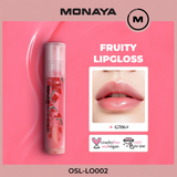 Watermelon Fruit Lip Gloss - Natural Glossy Finish, Nourishing Lip Oil – LO002