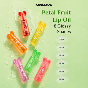 Lip Oil Pastel Fruit Flavored – Hydrating Glossy Lip Oil, Lightweight Non-Sticky Formula, Vegan & Cruelty-Free Lip Care - LO003