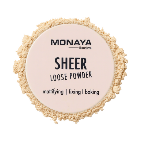 Monaya Oil-Control Loose Powder – Lightweight Setting, 6 Shades, OSL-LP001