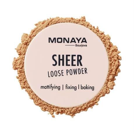 Monaya Oil-Control Loose Powder – Lightweight Setting, 6 Shades, OSL-LP001