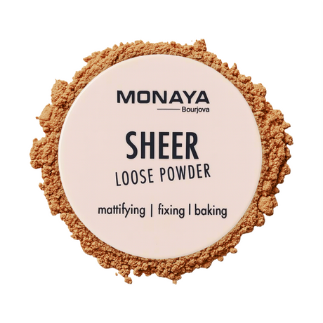 Monaya Oil-Control Loose Powder – Lightweight Setting, 6 Shades, OSL-LP001