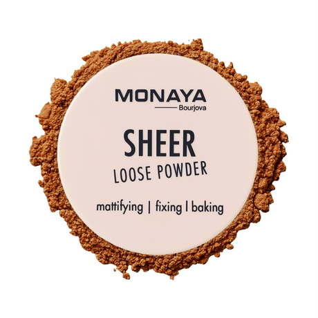 Monaya Oil-Control Loose Powder – Lightweight Setting, 6 Shades, OSL-LP001