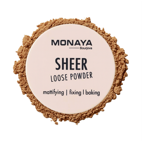 Monaya Oil-Control Loose Powder – Lightweight Setting, 6 Shades, OSL-LP001